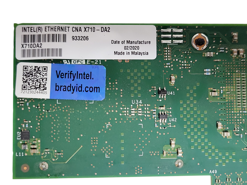 Intel X710-DA2 Dual Port 10Gb/s PCI-E 3.0 x8 Ethernet CNA FH Bracket