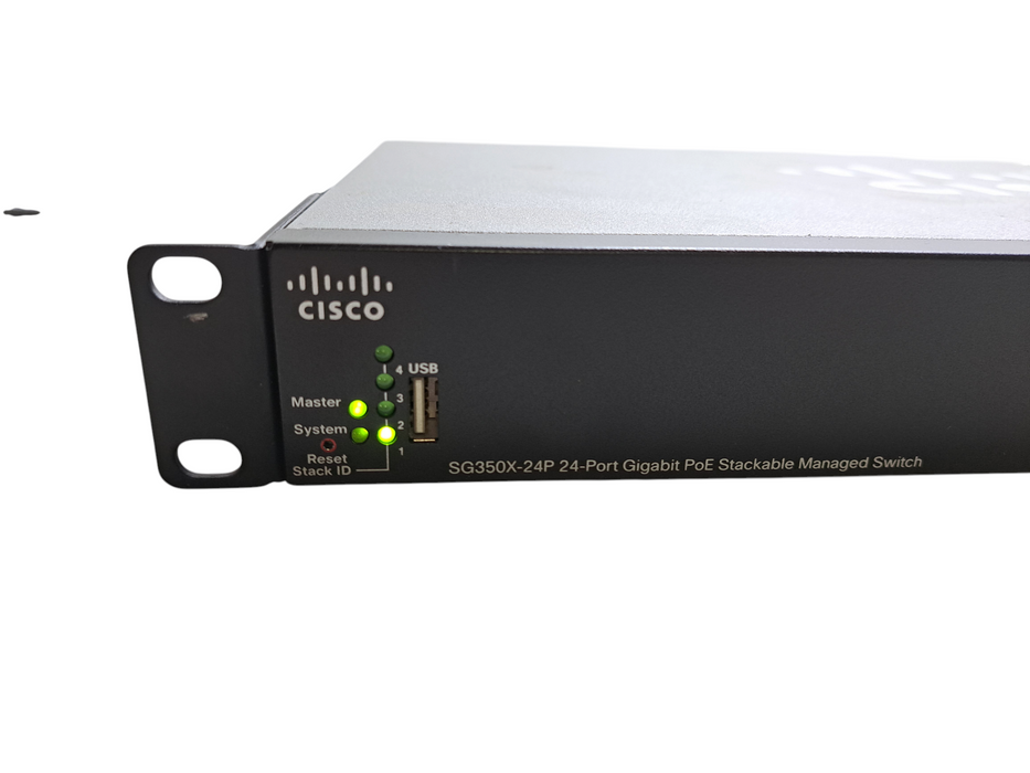 Cisco SG350X-24P | 24-Port Gigabit PoE Stackable Managed Switch *READ*