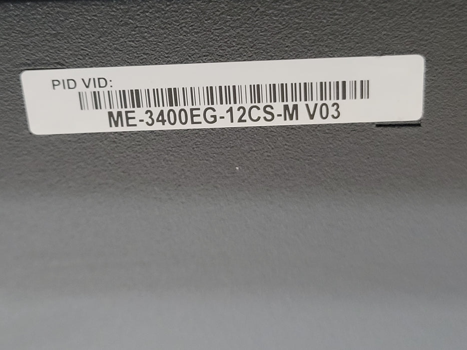 Cisco ME-3400EG-12CS-M 12 Port Gigabit Managed Switch 4 SFP, 1x PSU