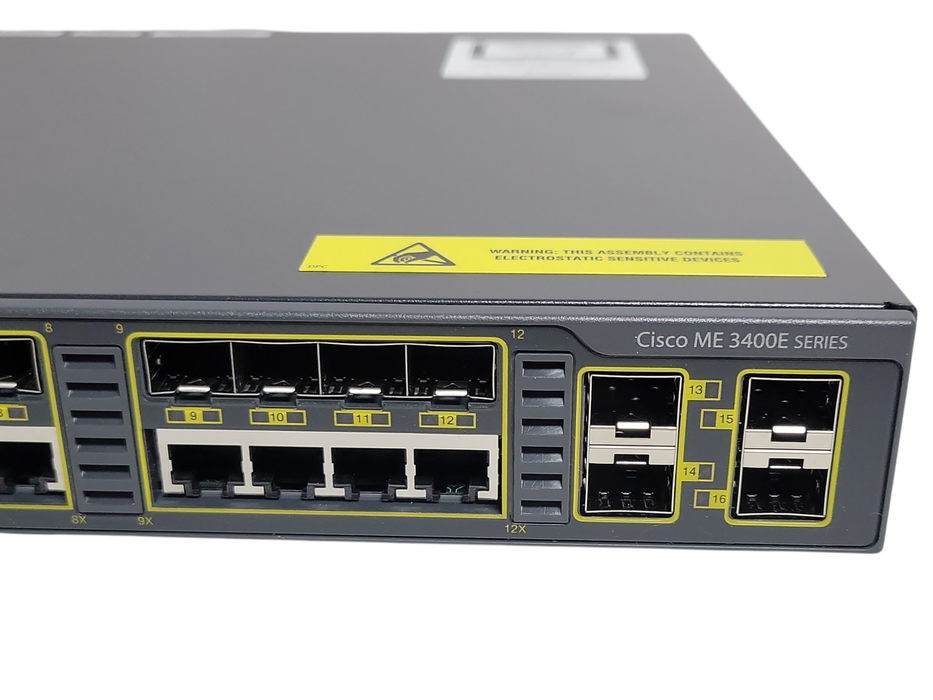Cisco ME-3400EG-12CS-M 12 Port Gigabit Managed Switch 4 SFP, 1x PSU