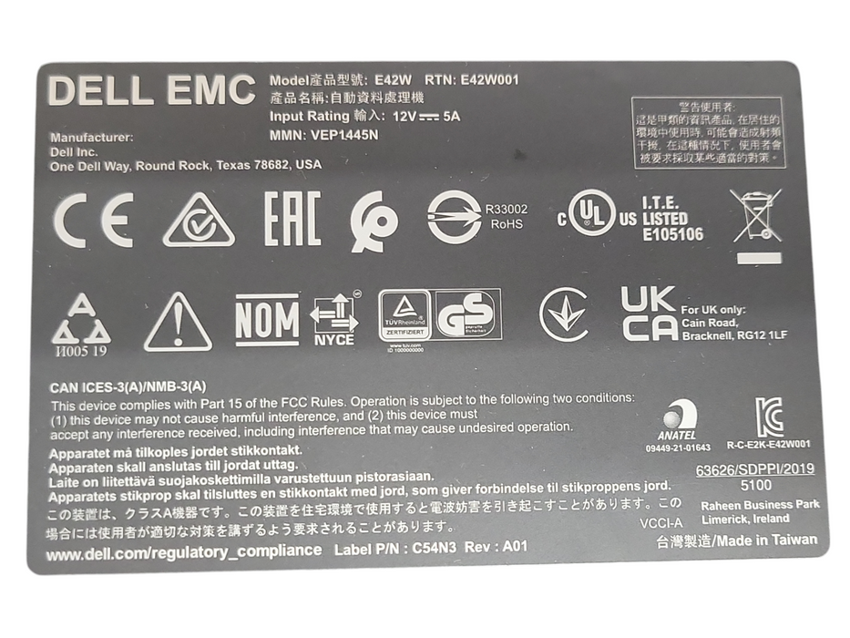 Dell EMC VEP1445 Enterprise Firewall & VPN Appliance, READ