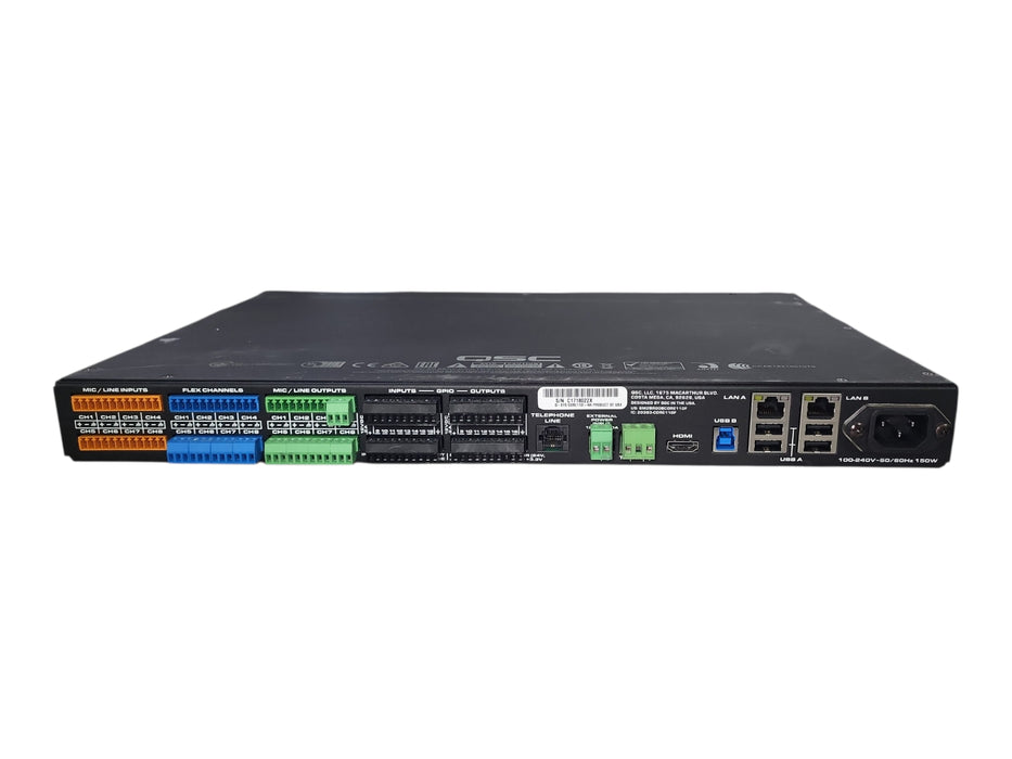 QSC Q-SYS CORE 110F Networkable 110-240V Audio Processor