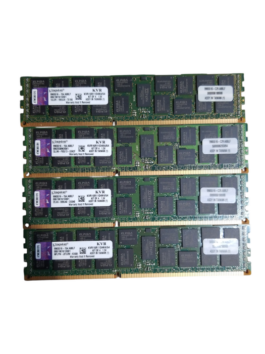 Kingston 64GB 4x16GB DDR3 ECC RDIMM  KVR16R11D4K4/64
