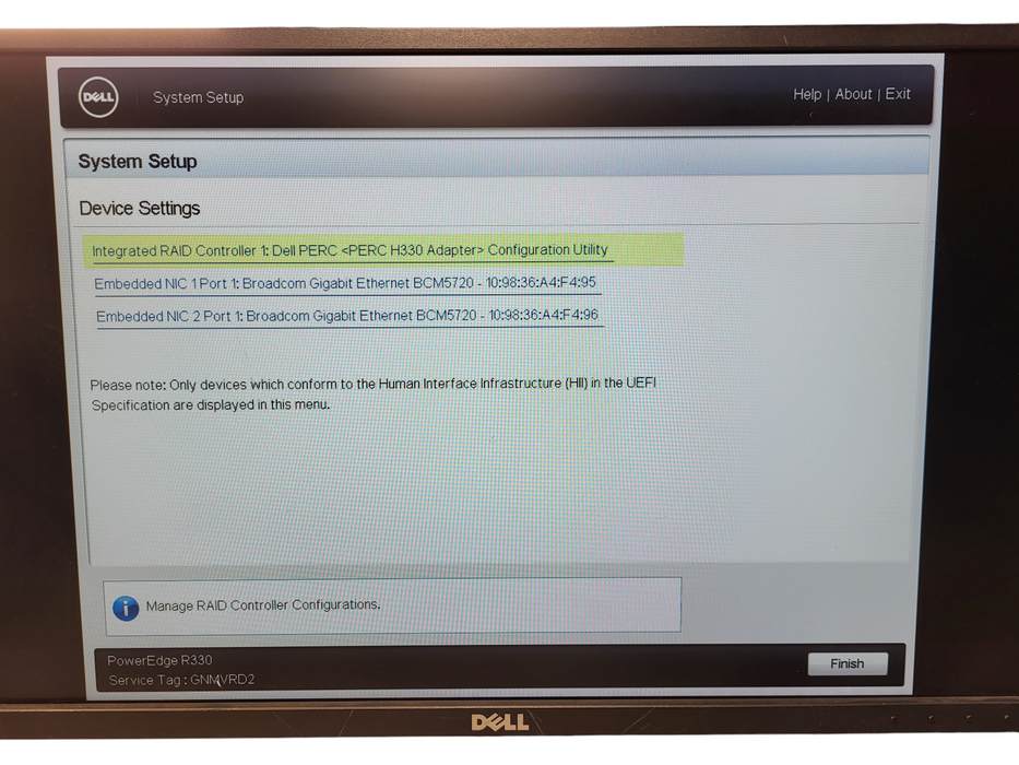 Dell PowerEdge R330 3.5" - 1x Xeon E3-1220 v5, 16GB DDR4, H330 - No HDD