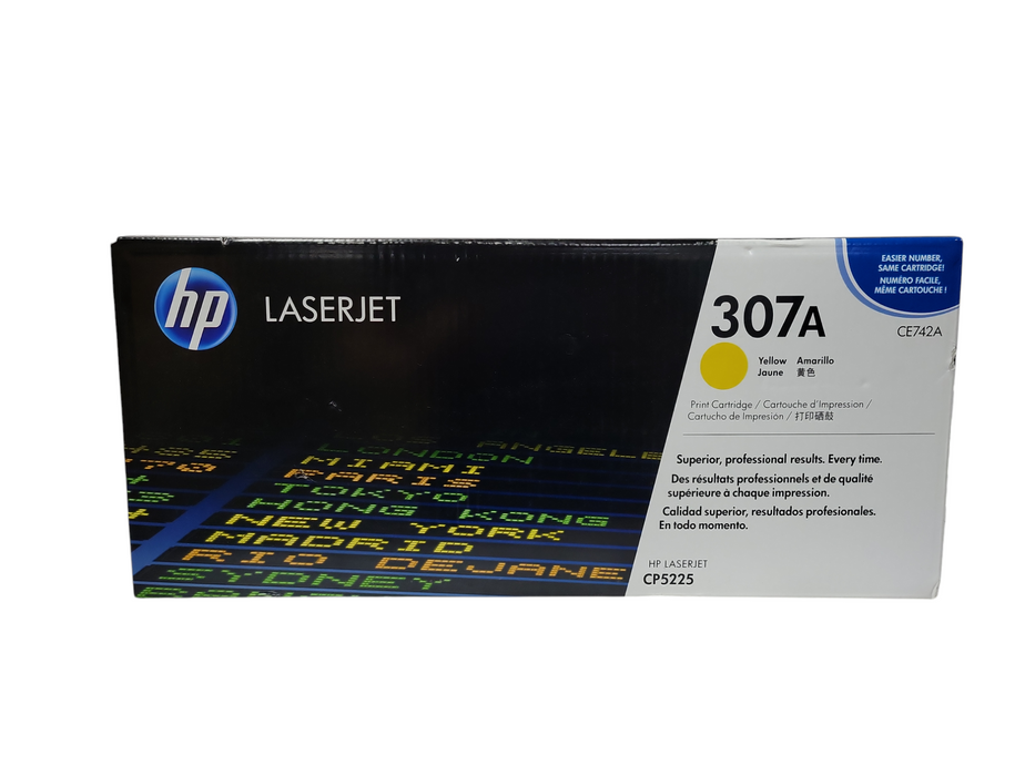 New HP 307A CE742A Yellow Toner Cartridge For HP Laserjet CP5225