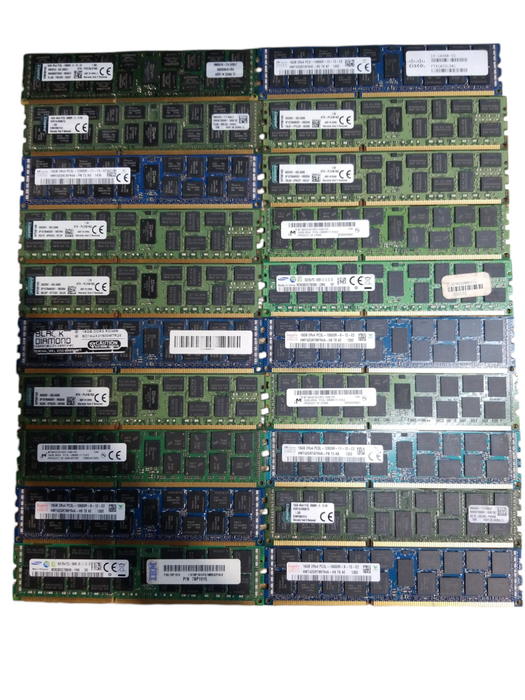 Lot of 40x, Assorted 16GB DDR3 Server RAM