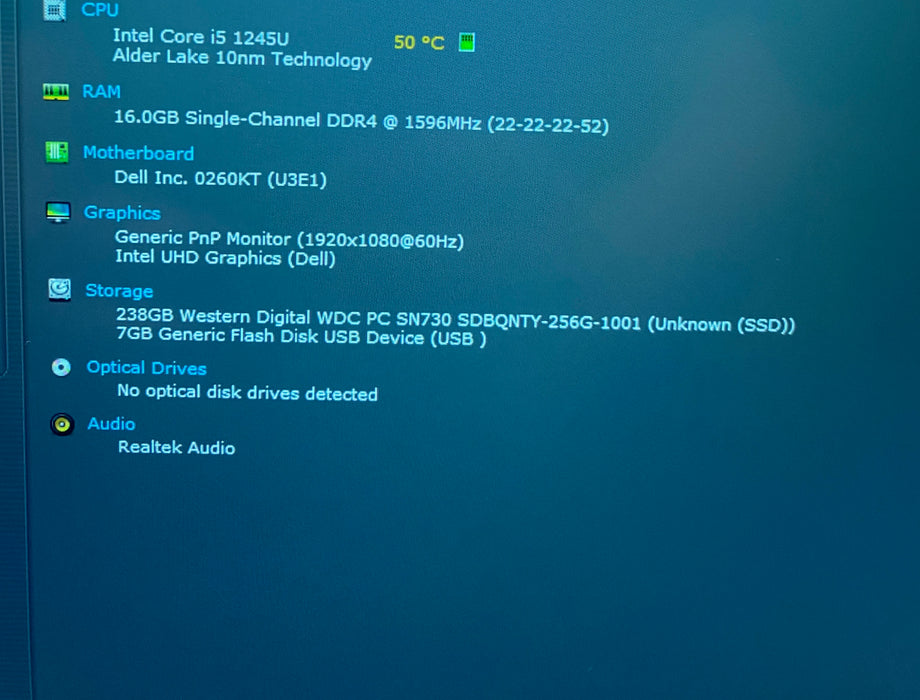 Dell Latitude 5430 TOUCH Core i5-1245U 16GB RAM 256GB SSD No Power Adapter READ!