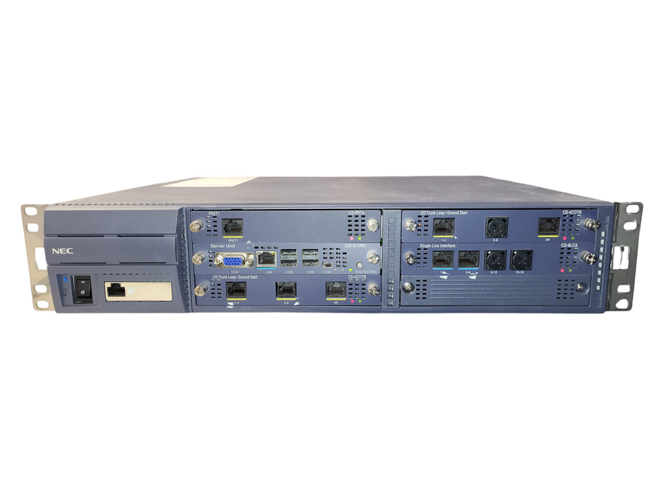 NEC SV8100 CHS2U-US w/ CD-PRTA, CD-SVRU, CD-4COTB, CD-4COTB, CD-8LCA