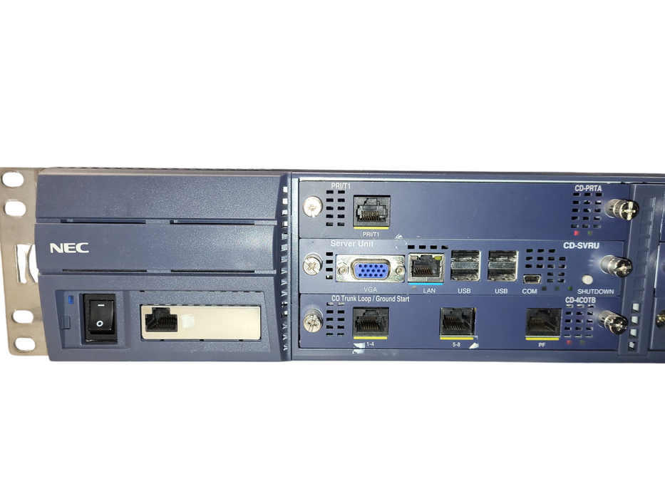 NEC SV8100 CHS2U-US w/ CD-PRTA, CD-SVRU, CD-4COTB, CD-4COTB, CD-8LCA