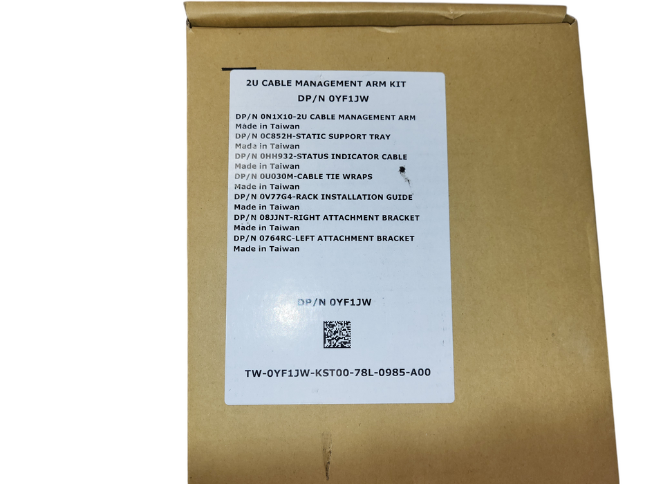 Dell 0YF1JW 2U Cable Management Arm Kit Open box