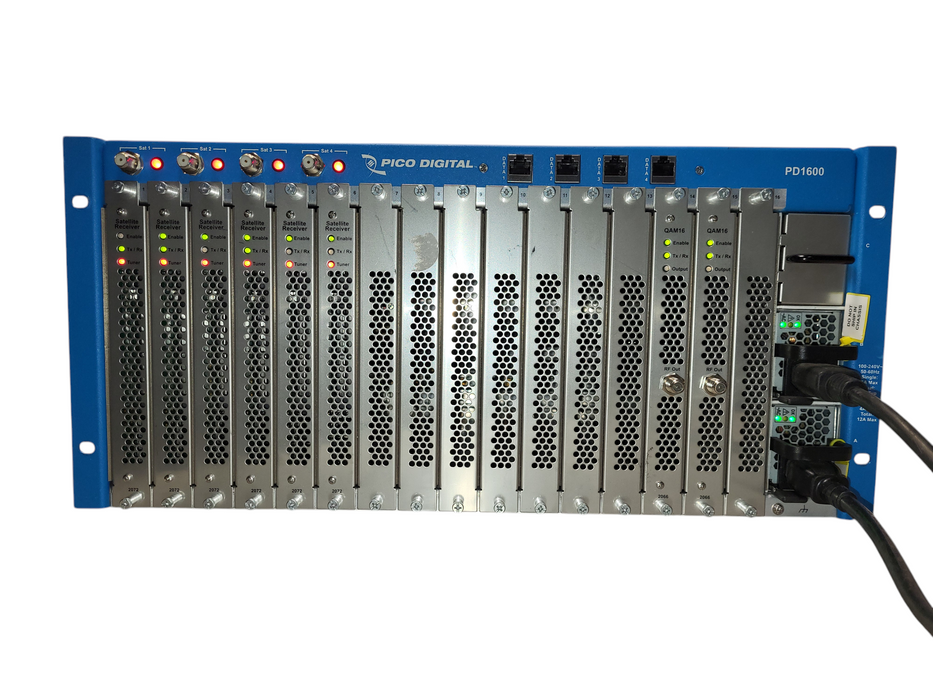 Pico Digital PD1600 ultra-compact headend w/ 6x 2072 Satellite receiver 2x QAM16