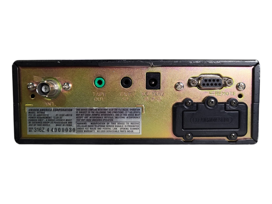 Uniden BC785D Bearcat TrunkTracker III Scanner