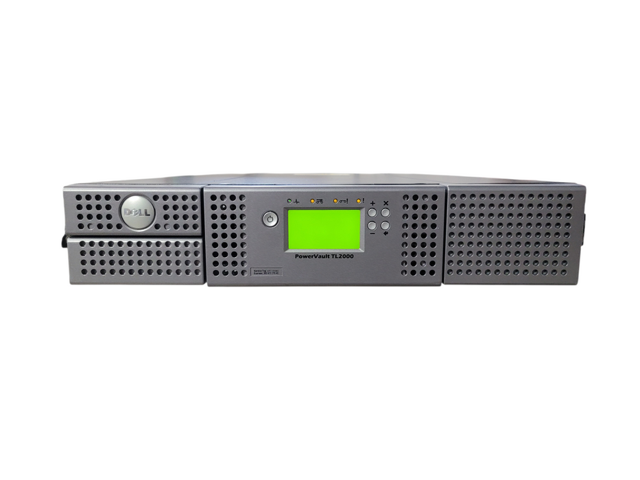 Dell PowerVault TL2000 24-Slot Tape Library w/ LTO-5 & LTO-6 Fibre Channel 8Gb