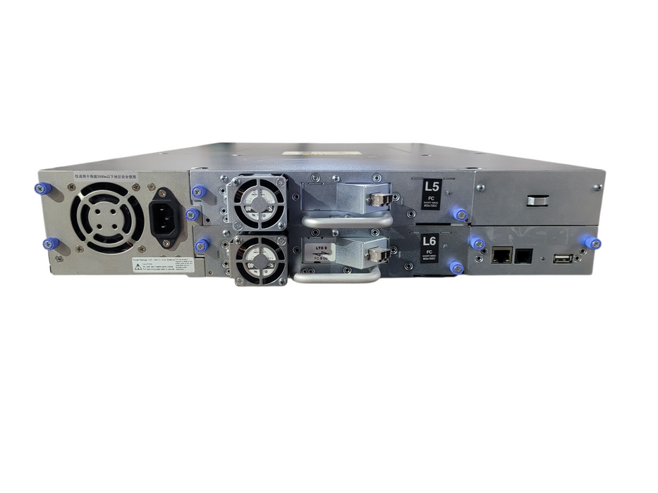 Dell PowerVault TL2000 24-Slot Tape Library w/ LTO-5 & LTO-6 Fibre Channel 8Gb