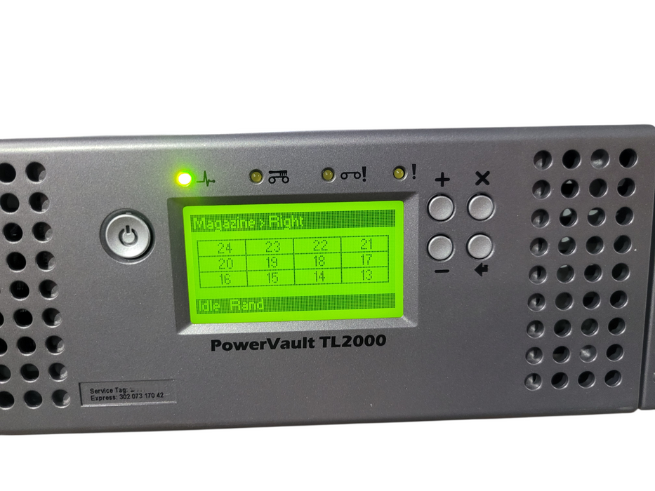 Dell PowerVault TL2000 24-Slot Tape Library w/ LTO-5 & LTO-6 Fibre Channel 8Gb