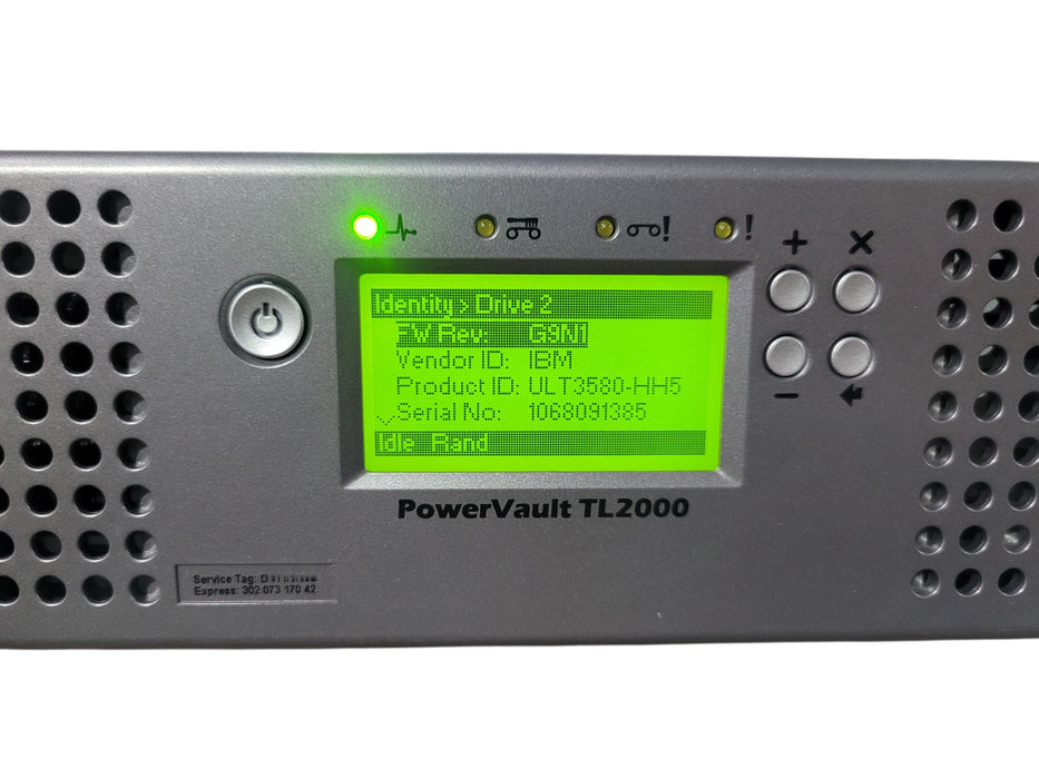 Dell PowerVault TL2000 24-Slot Tape Library w/ LTO-5 & LTO-6 Fibre Channel 8Gb
