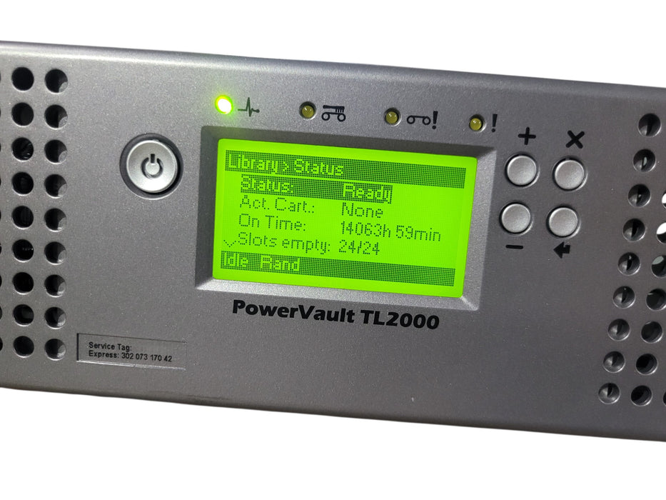 Dell PowerVault TL2000 24-Slot Tape Library w/ LTO-5 & LTO-6 Fibre Channel 8Gb