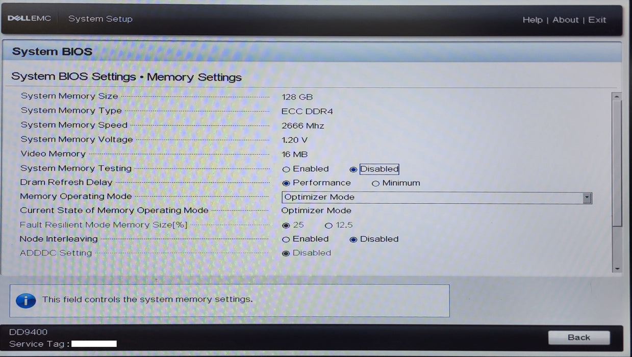 Dell DD9400 2U 16x2.5", 2x Xeon Gold 5218, 128GB DDR4, 4x1.8TB SAS, HBA330Mini
