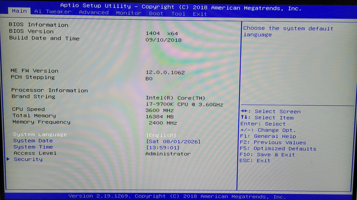 Custom PC/Asus PRIME 8360M-C | i7-9700K @2.60GHz 16GB DDR4 500GB SSD