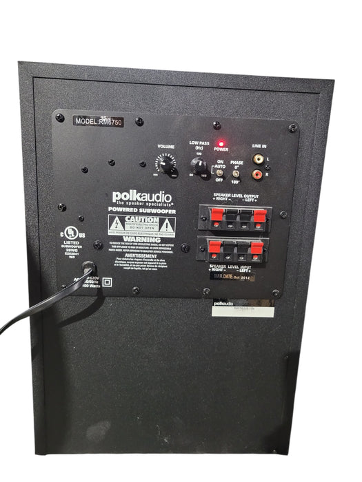 Polk Audio RM6750 Powered Active Subwoofer 100W Home Theater Powered Bass Speake