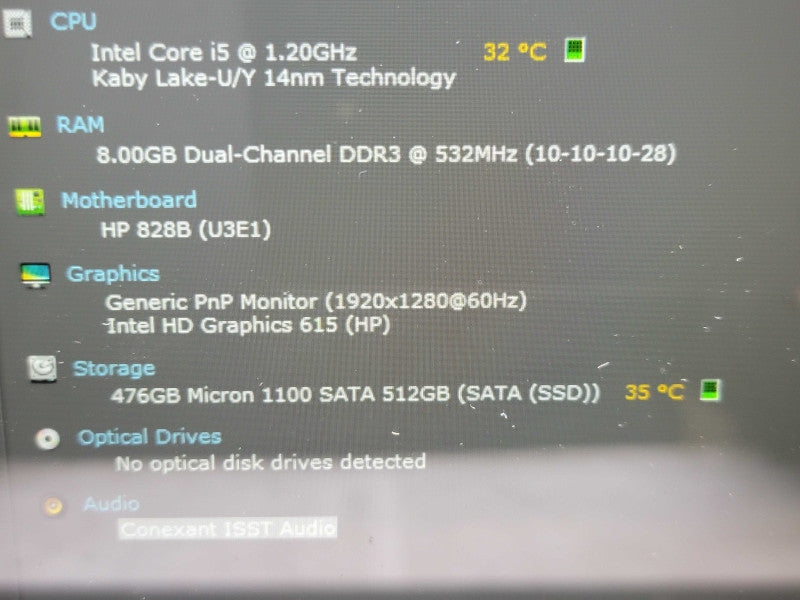HP Pro X2 612 g2| i5-7200U| 8GB DDR3| 512GB SSD  Î² BudLap