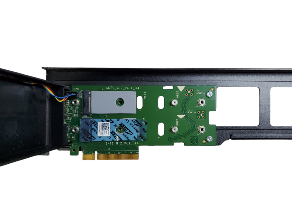 Dell 08PVDC 2x M.2 Slot PCIe Adapter w/ 2x Heatsink