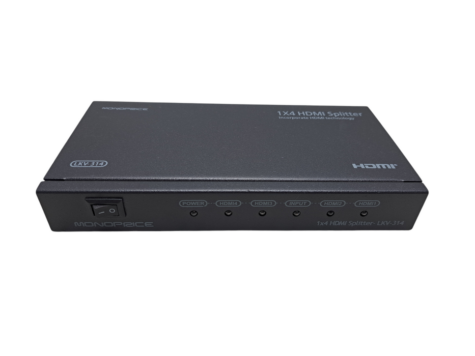 Monoprice 1x4 HDMI Splitter LKV-314 (Unit Only)