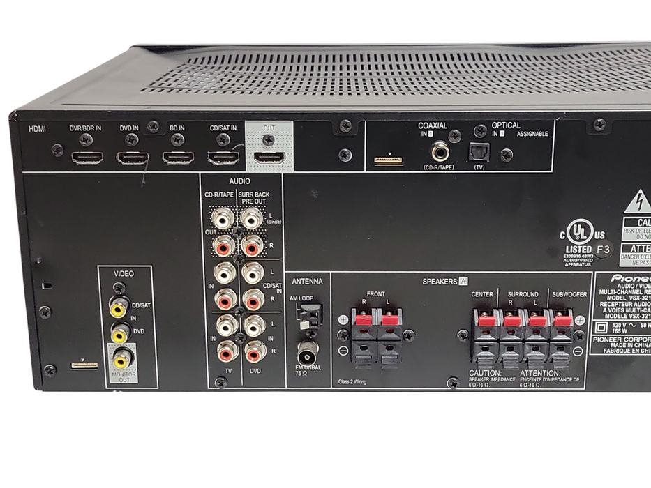 Pioneer Multi Channel receiver VSX-321-K-P, READ