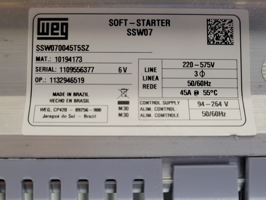 Weg SSW07 Soft Starter SSW070045T5SZ, Read