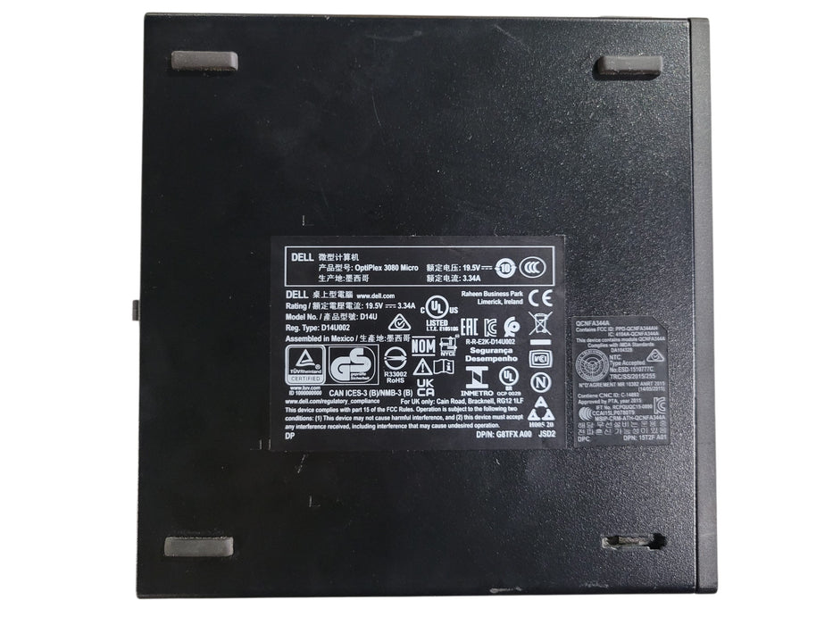 Dell Optiplex 3080 | i3-10100T @3.00GHz 8GB DDR4 256GB NVMe