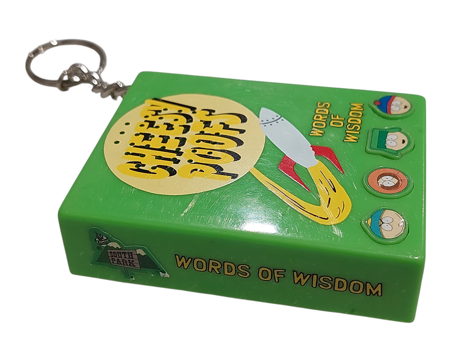 South Park Words of Wisdom Cheesy Poofs Talking Box Collectible 1998