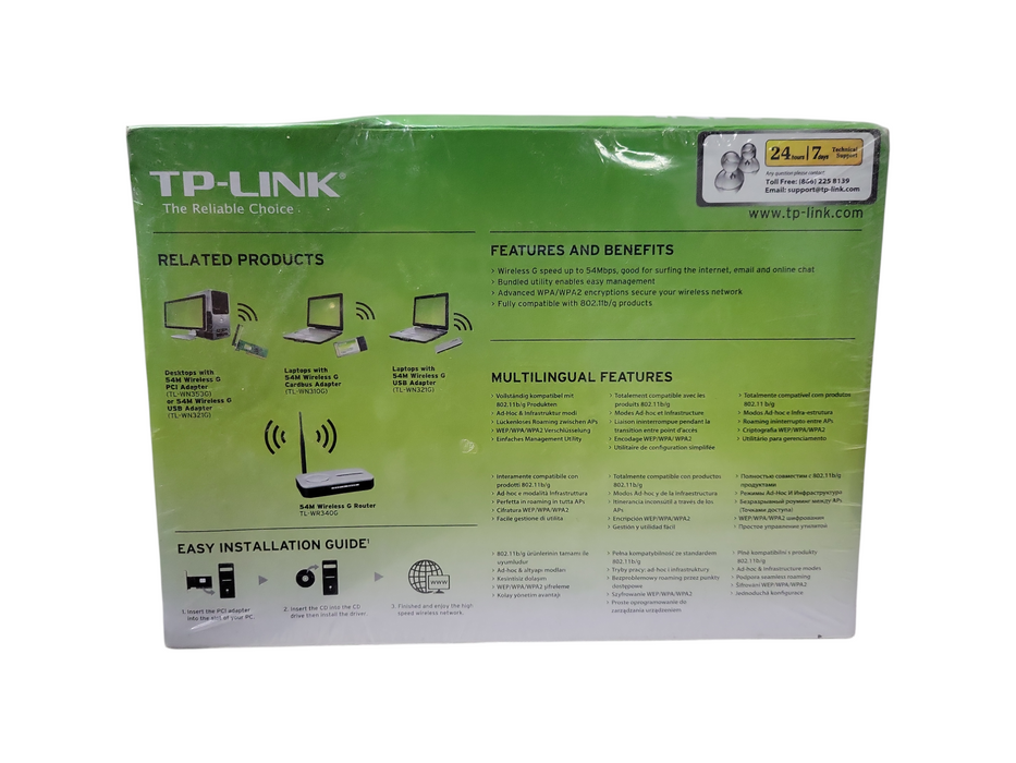 TP-Link TL-WN353G 54Mbps Wireless LAN WiFi PCI Adapter Card Card 2.4Ghz