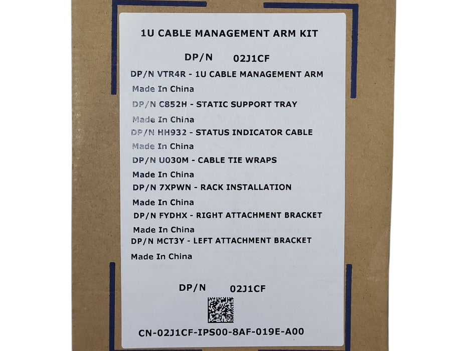 Dell 02J1CF 1U Cable Management Arm Kit - PowerEdge R320/R420/R620/R630