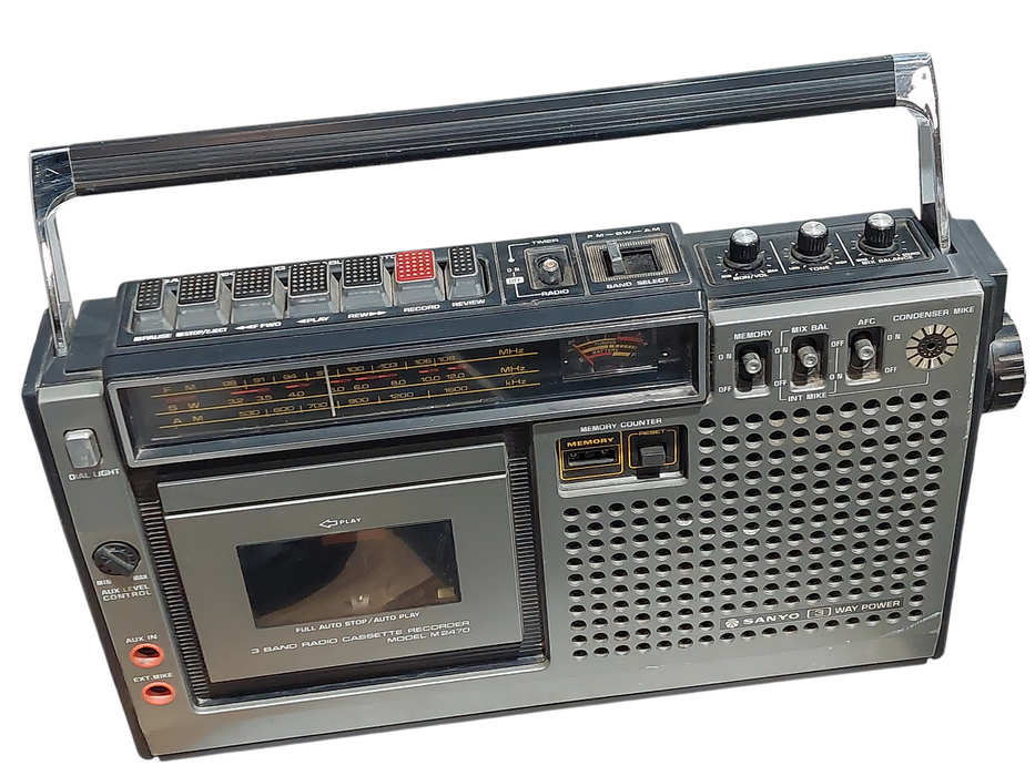Sanyo 3 Way Power 3 Band Radio Cassette Recorder Model: M2470 ( Parts )
