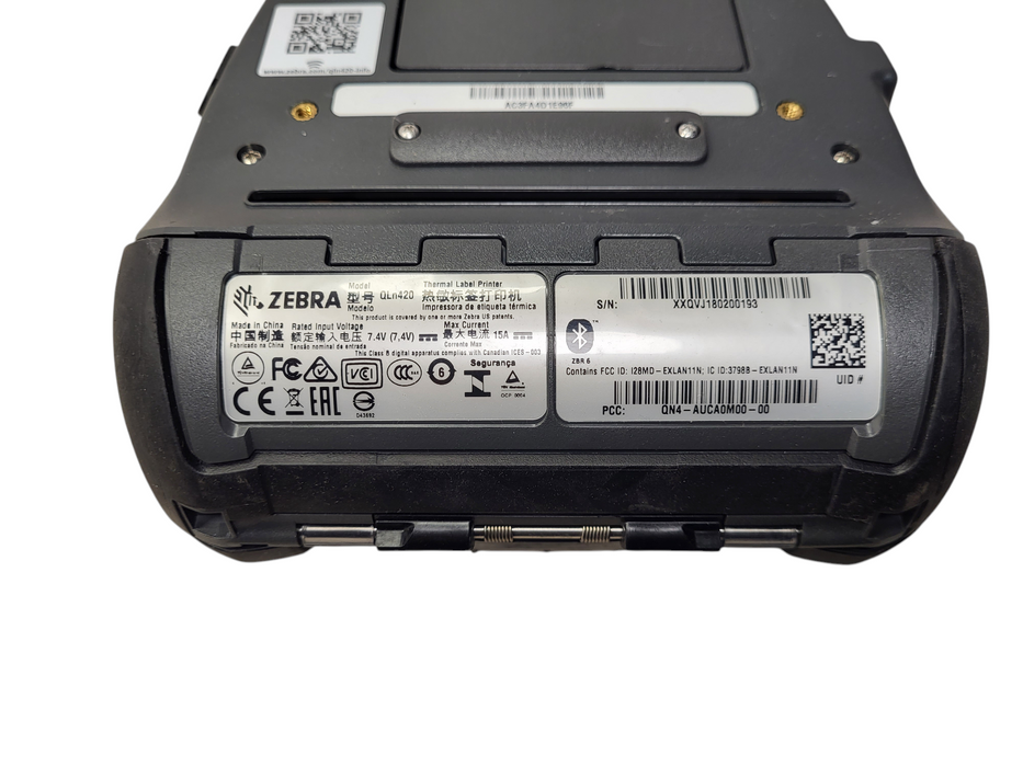 Zebra QLN420 BT Mobile Label Printer (QN4-AUCA0M00-00) with battery No AC