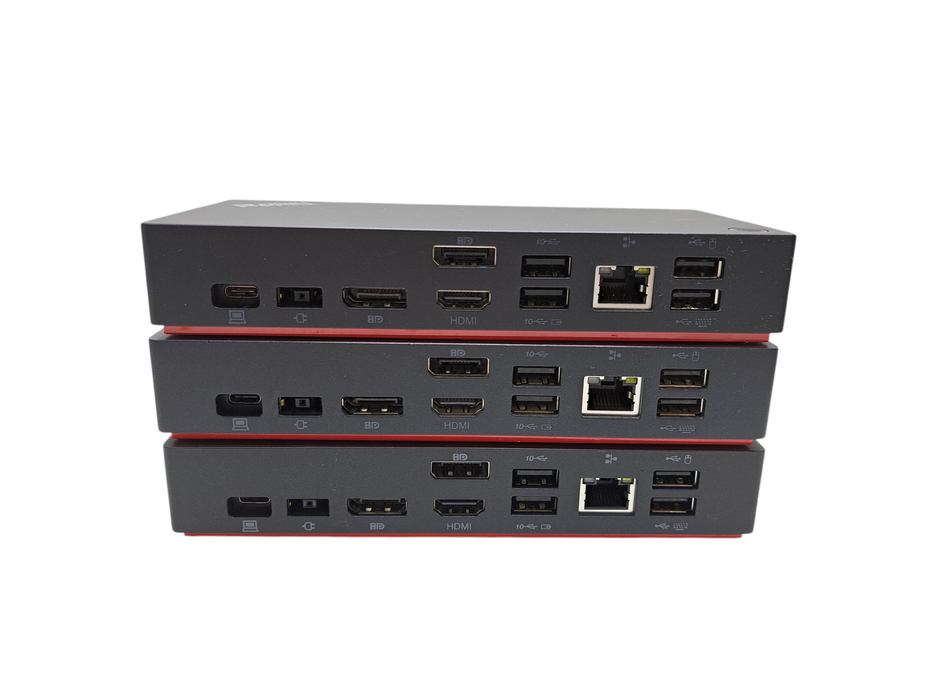 Lot of 3x Lenovo ThinkPad Universal USB-C Dock LDA-KP Docking Stations | TESTED