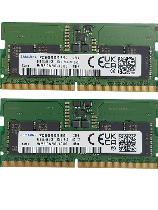 2-Samsung 8GB 1Rx16 PC5-4800B-SCO-1010-XT Ram