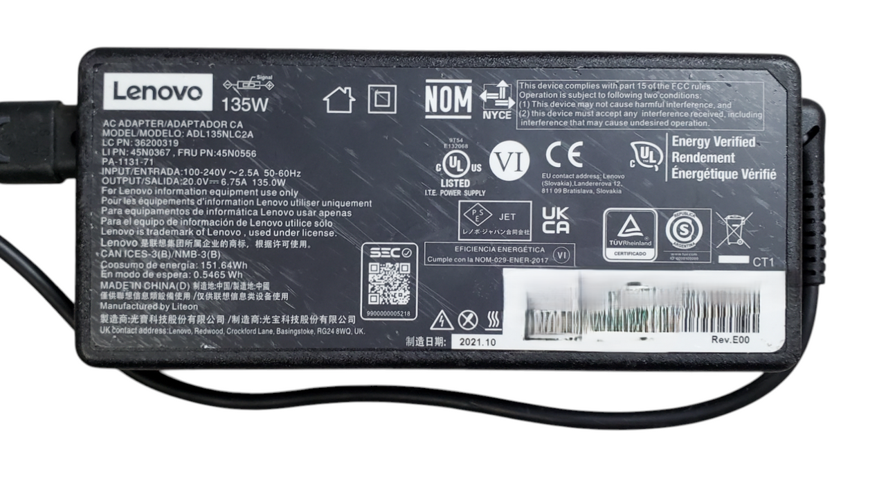 Lenovo ThinkPad Thunderbolt 3 Docking Station 40AC w/ 135W Power Adapter