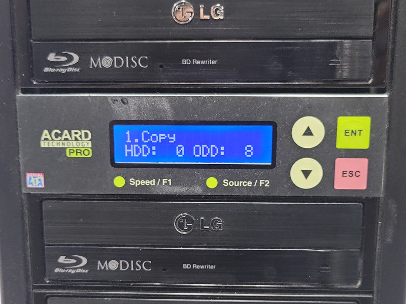 ACARD Technology PRO one to Seven blu-ray duplicator, READ _