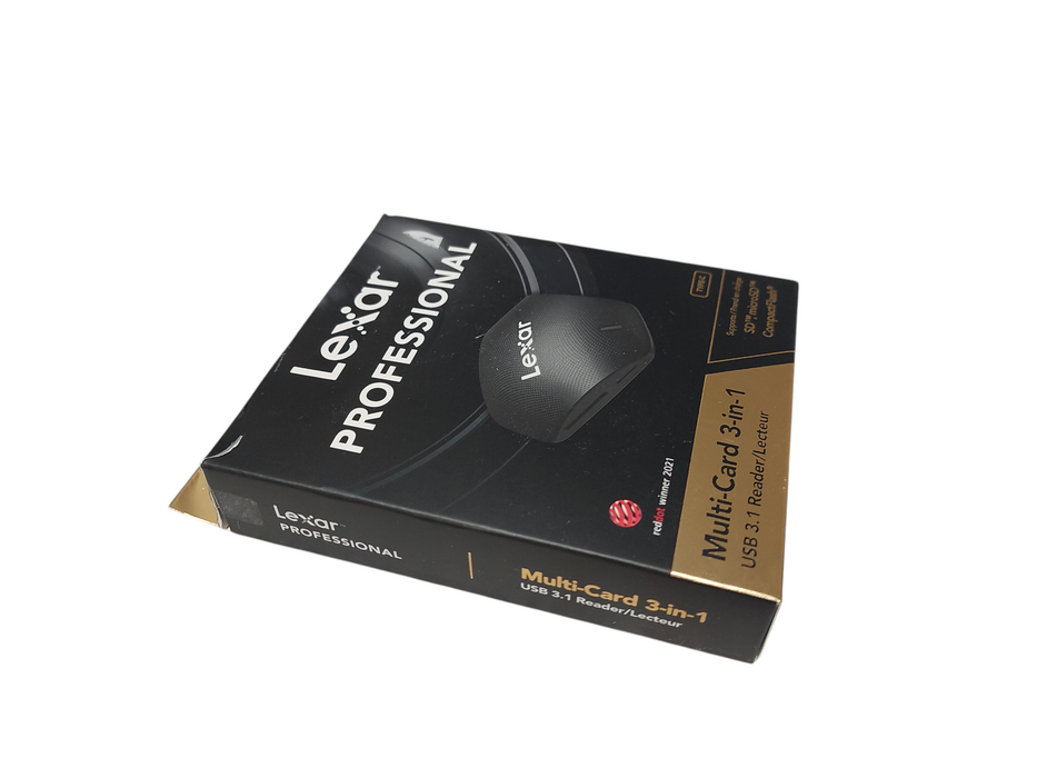 Lexar Professional Multi-Card 3 in 1 USB 3.1 Reader SD- Micro SD- Compact Flash