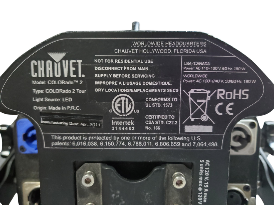 Chauvet COLORado 2 Tour Professional LED Light *READ*