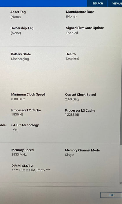 Dell Precision 5550 4KTOUCH i7-10850H T2000 GPU 16GB RAM 256SSD No Power Adapter