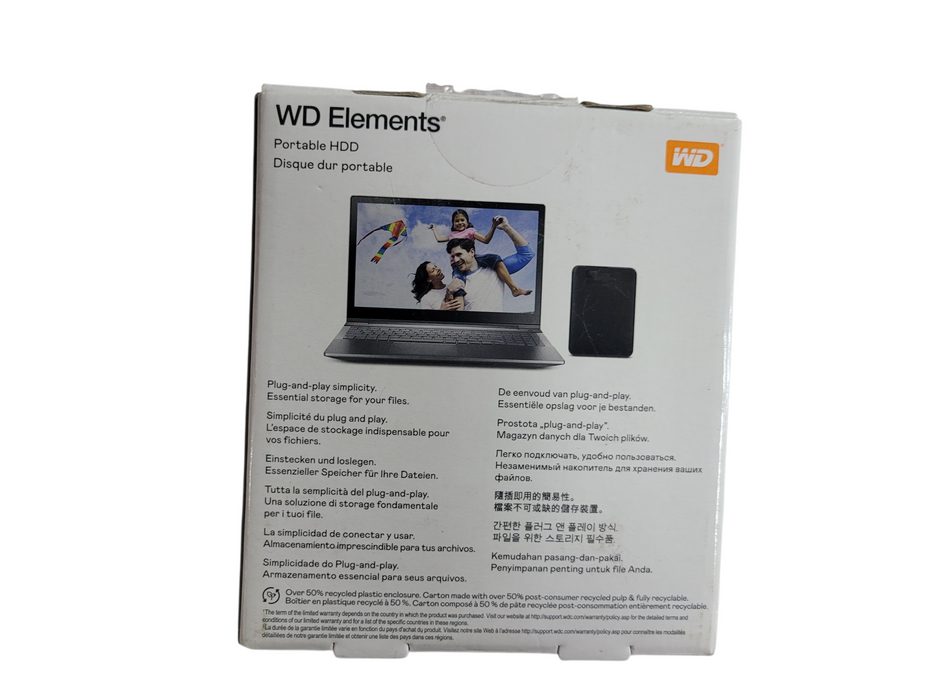 WD Elements 4TB Portable External Hard Drive USB 3.0 WDBU6Y0040BBK-WESN
