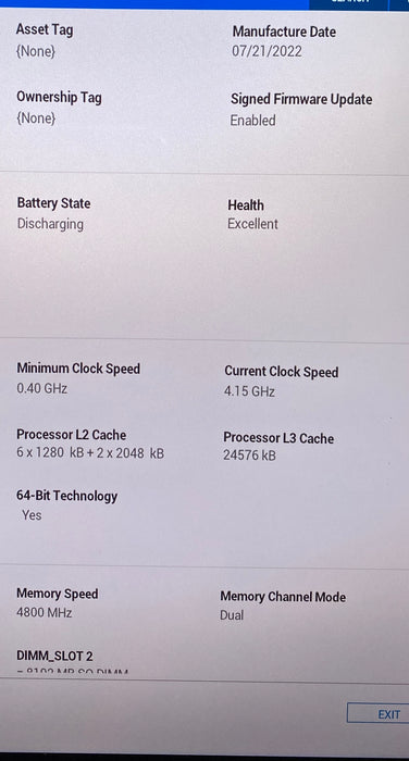 Dell Precision 5570 4K TOUCH i7-12800H RTXA2000 GPU 16GB 256SSD No Power Adapter