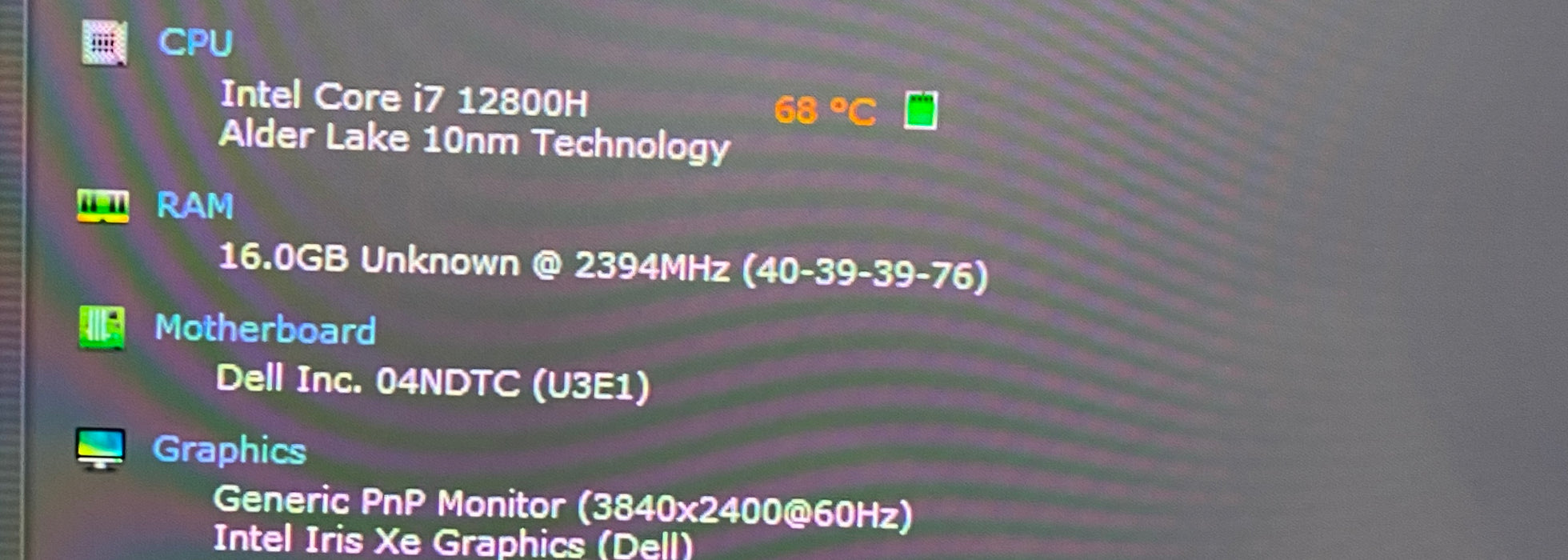 Dell Precision 5570 4K TOUCH i7-12800H RTXA2000 GPU 16GB 256SSD No Power Adapter