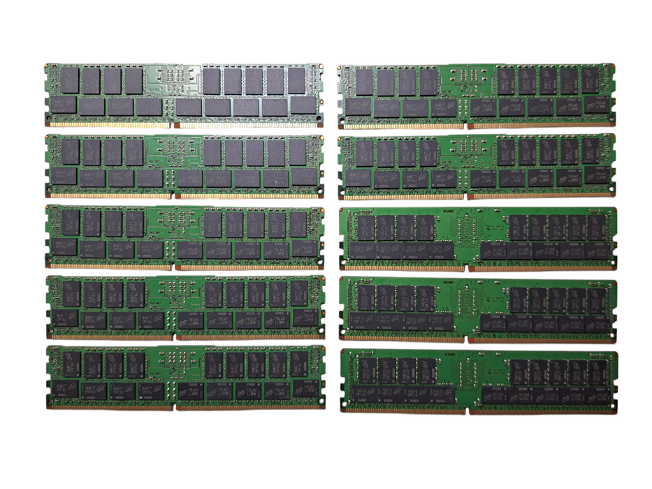 Lot of 10x Micron 32GB 2RX4 PC4-2400T-RB1 DDR4 Server Memory MTA36ASF4G72PZ-2G3B