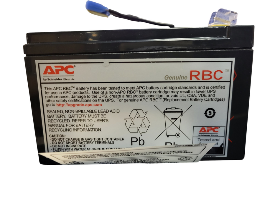 APC RBC6 Rechargeable Battery, 12 V, Lead Acid, Connector, 1