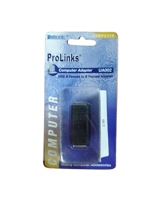 Lot 15x NEW - ProLinks Computer Adapter USB B Female to B Female Adapter