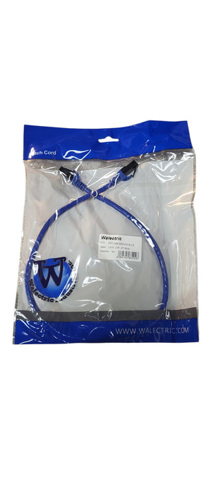 CAT6 Ethernet Network Patch Cable Blue 2FT Long