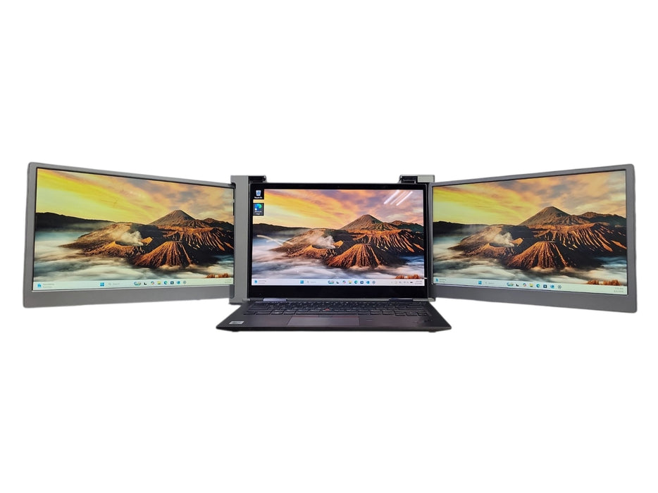 LIMINK S19 Portable Triple Monitor - 14" FHD Screen Extender for Laptops